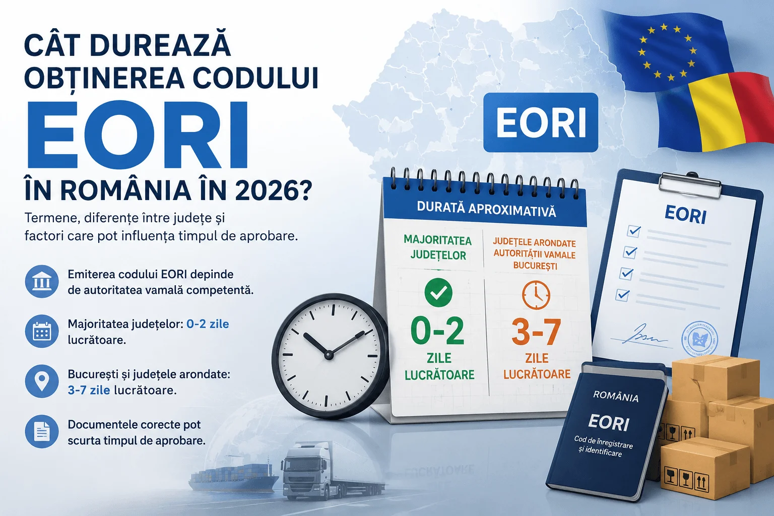 Cat dureaza obtinerea codului eopri in Romania