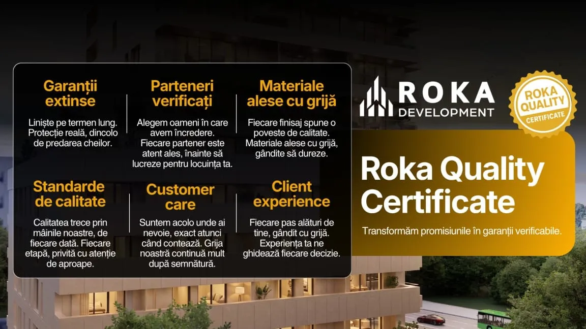 ROKA Development lansează ROKA Quality Certificate, un instrument de garanții extinse până la 10 ani și calitate asumată în scris — Business Report